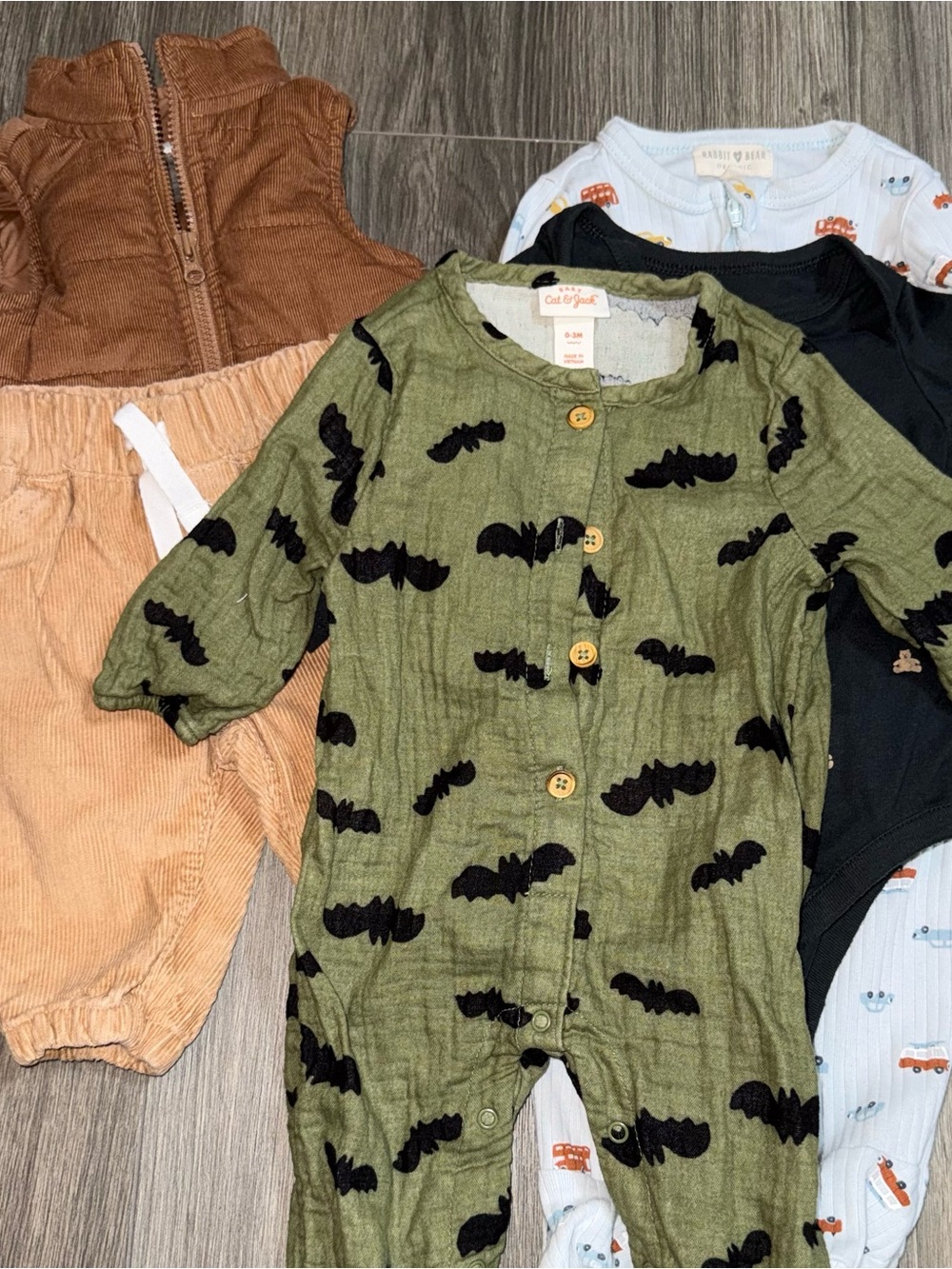 Baby 5 Piece Assorted Bundle Gap, Carter’s, Cat & Jack, Rabbit + Bear, Gap